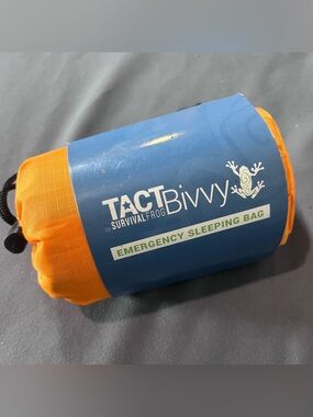 TACT Bivvy Survival Frog Orange Emergency Sleeping Bag Camping Outdoor Gear